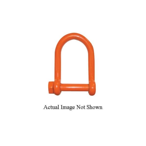 Cm Long Reach Shackle, 28000 Lb Load, 114 In, 138 In Screw Pin, Orange Powder Coated M7156P - main